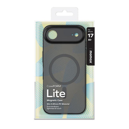 For iPhone Air MOMAX Ultra-thin Magnetic MagSafe PC Phone Case(Transparent Black) - iPhone Air Cases by MOMAX | Online Shopping UK | buy2fix