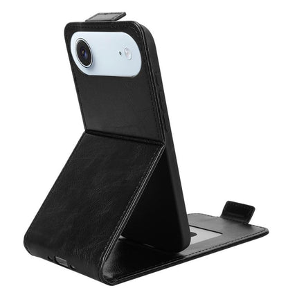 For iPhone Air Magnetic Vertical Flip Leather Phone Case with Buckle(Black) - iPhone Air Cases by buy2fix | Online Shopping UK | buy2fix