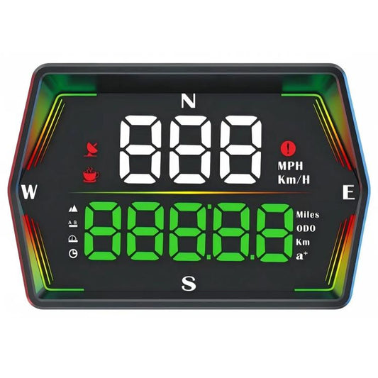 G21 Car HD Display GPS Speedometer Car OBD Meter Display Head-Up Display with Suction Cup Holder(Black) - Head Up Display System by buy2fix | Online Shopping UK | buy2fix