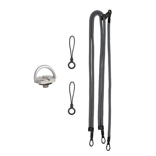 For DJI OSMO Pocket 3 Sunnylife Neck Crossbody Strap Hanging Sling Hands-free Anti-fall Rope 1/4 Screw Neck Lanyard Shoulder Strap(Dark Grey)