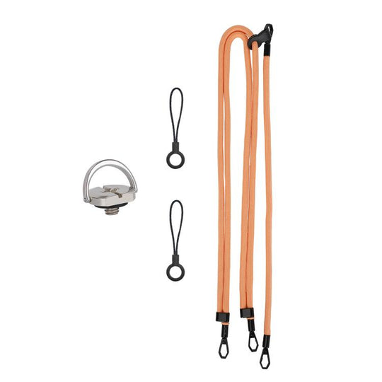 For DJI OSMO Pocket 3 Sunnylife Neck Crossbody Strap Hanging Sling Hands-free Anti-fall Rope 1/4 Screw Neck Lanyard Shoulder Strap(Orange)