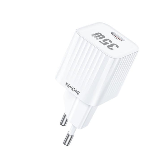 WK WP-U13 Cinsuy Speed PD35W Type-C Fast Charger, Plug:EU Plug(White)