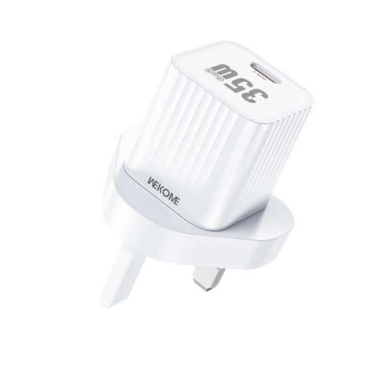WK WP-U13 Cinsuy Speed PD35W Type-C Fast Charger, Plug:UK Plug(White)
