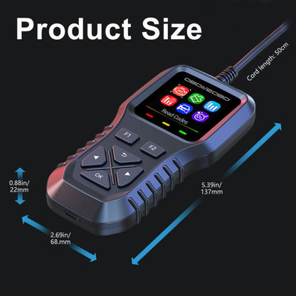 K1 Car OBDII Diagnostic Tool Smart Engine Fault Detector(Grey Black) - Code Readers & Scan Tools by buy2fix | Online Shopping UK | buy2fix