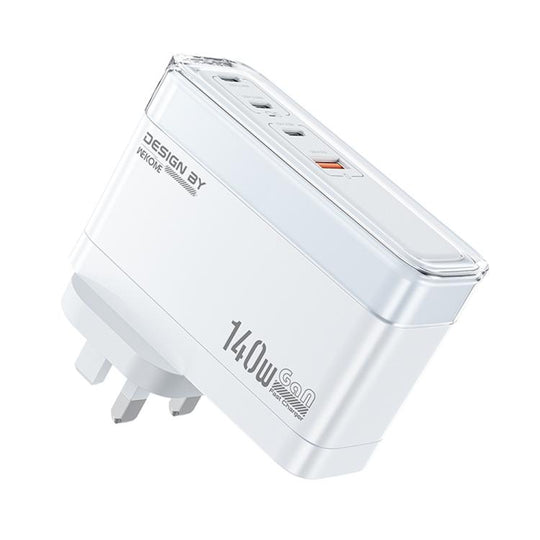 WK WP-U20 lceyon 140W GaN Multi-function Charger, Plug:UK Plug(White)