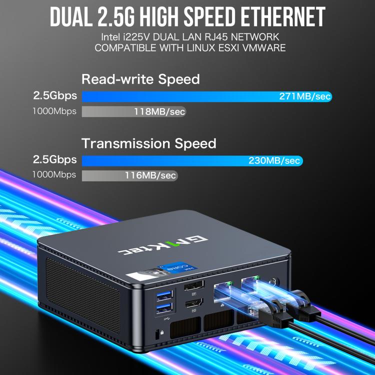 GMKtec NucBox K7 PLUS Mini PC, 16GB RAM + 512GB SSD, 13th Gen Intel Core i7 13620H, Windows 11 Pro, WiFi, BT, HDTV, DisplayPort(US Plug Black) - Barebone Mini PCs by GMKtec | Online Shopping UK | buy2fix