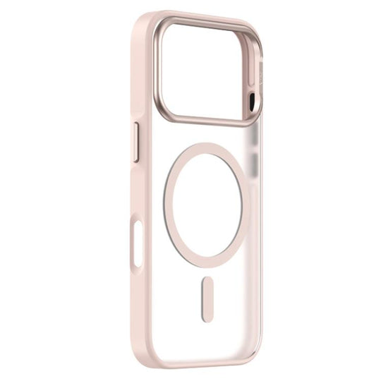 For iPhone 18 Pro / 17 Pro ZGA Matte Clear Magsafe PC Hybrid TPU Phone Case(Pink)