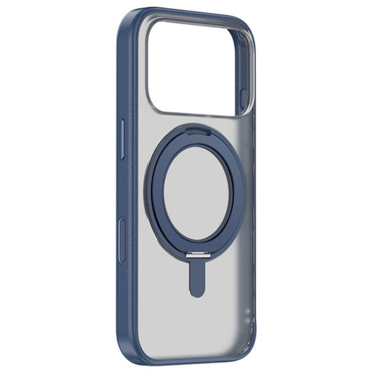 For iPhone 18 Pro Max / 17 Pro Max ZGA Feitian 360 Rotation Holder Magsafe PC Hybrid TPU Phone Case(Blue)