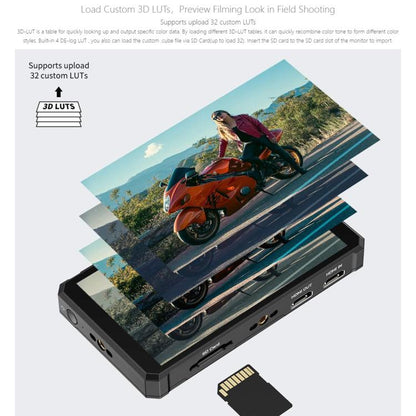 FEELWORLD PS6 5.5 inch OLED Vertical Horizontal Camera Field Video Monitor Touch Screen 4K HDMI-compatible, Plug:UK Plug(Black) - On-camera Monitors by FEELWORLD | Online Shopping UK | buy2fix