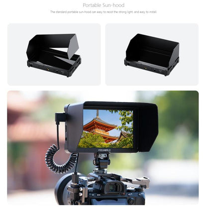 FEELWORLD T6 6 inch Camera Field Video Monitor Aluminium Housing 4K HDMI-compatible 1920x1080 IPS(Black) - On-camera Monitors by FEELWORLD | Online Shopping UK | buy2fix