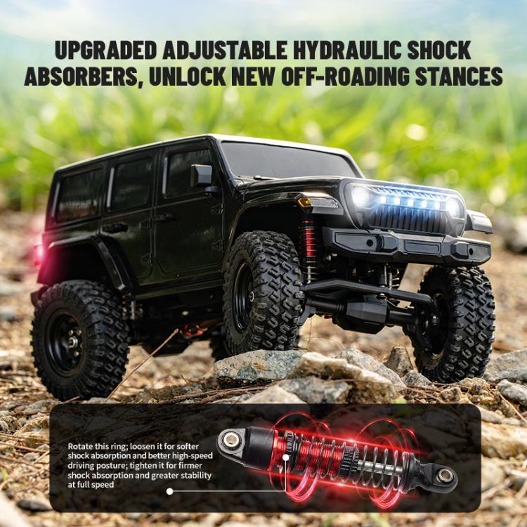 JJR/C C8801 Pro Black Warrior Edition Wrangler Simulation Climbing Remote Control Car(Black) - RC Cars by JJR/C | Online Shopping UK | buy2fix