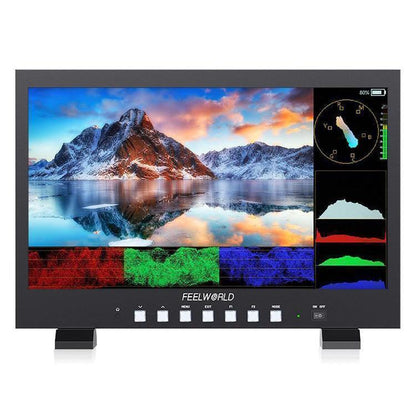 FEELWORLD FVM215-1000 21.5-inch Professional Production Broadcast Monitor High Brightness 1000nit Full HD IPS 4K 60Hz HDMI-compatible 3G-SDI Screen, EU Plug(Black) - On-camera Monitors by FEELWORLD | Online Shopping UK | buy2fix