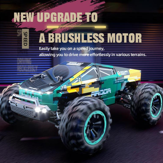 JJR/C C8821 Carbon Brush Four-wheel Drive High Speed Off-road Remote Control Car(Green) - RC Cars by JJR/C | Online Shopping UK | buy2fix