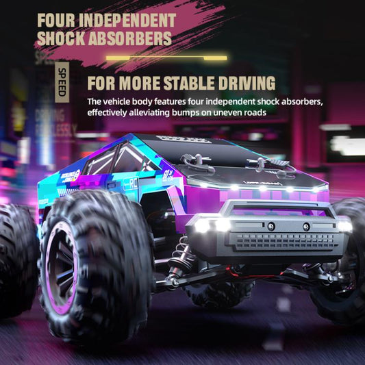 JJR/C C8821 Carbon Brush Four-wheel Drive High Speed Off-road Remote Control Car(Purple) - RC Cars by JJR/C | Online Shopping UK | buy2fix