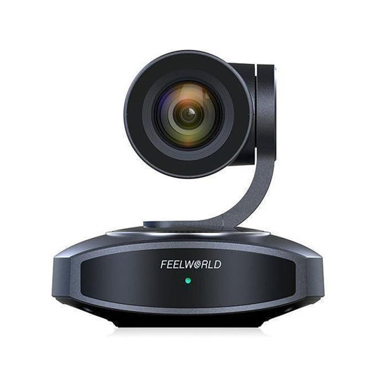 FEELWORLD 4K10X 4K PTZ Camera 10X Optical Zoom AI Tracking HDMI-compatible USB IP Remote Control(UK Plug)
