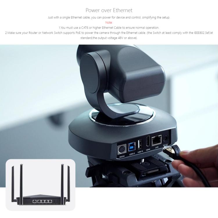 FEELWORLD HV10X Professional Streaming Camera Full HD 1080P 60fps USB 3.0 HDMI-compatible(UK Plug) - HD Camera by FEELWORLD | Online Shopping UK | buy2fix
