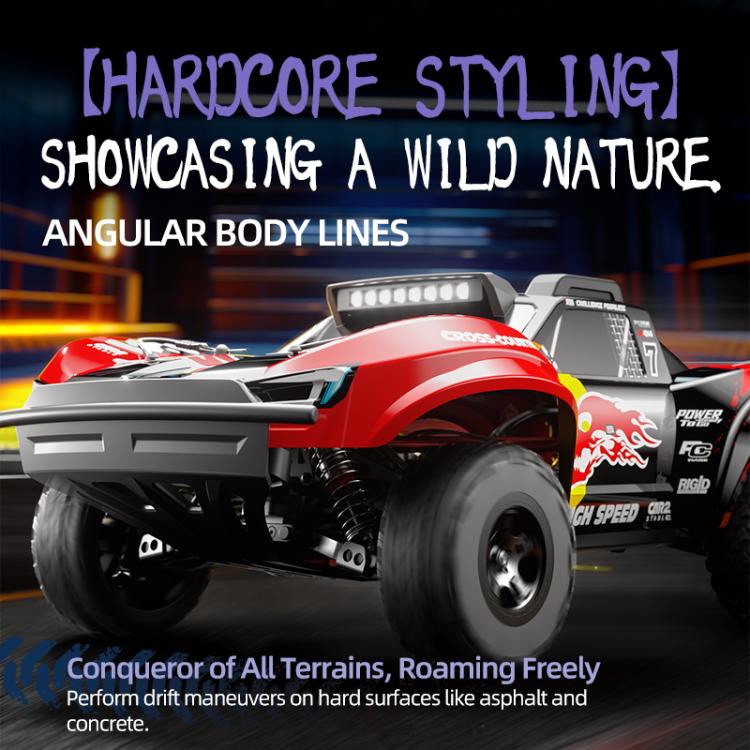 JJR/C C8826 1:10 Large 4WD High Speed ??Short Truck Off-road Remote Control Car(Pink Purple) - RC Cars by JJR/C | Online Shopping UK | buy2fix