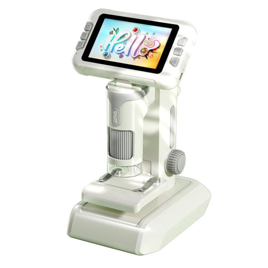 JJR/C P01 4.0 inch HD Color Screen 1600x Children Electron Microscope(Grey)