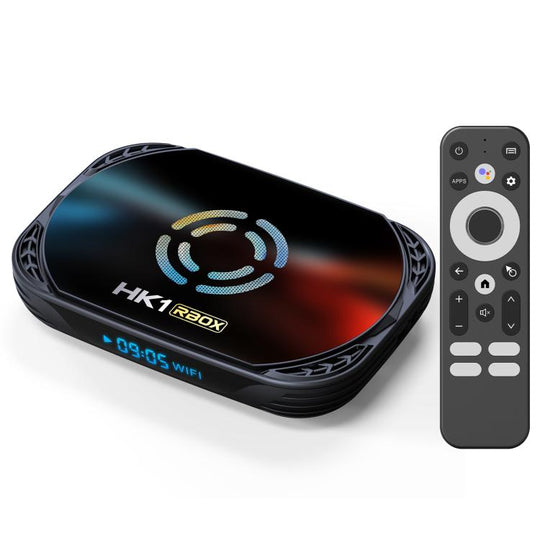 HK1 RBOX X50 Android 14 Smart TV Box with Remote Control, 4GB+128GB, Amlogic S905A Quad-Core(US Plug)