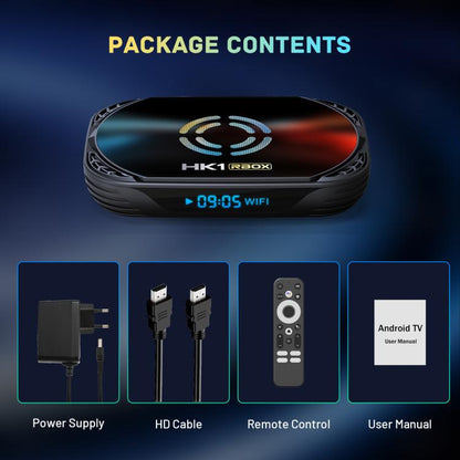 HK1 RBOX X50 Android 14 Smart TV Box with Remote Control, 4GB+32GB, Amlogic S905A Quad-Core(AU Plug) - Amlogic S905 by buy2fix | Online Shopping UK | buy2fix