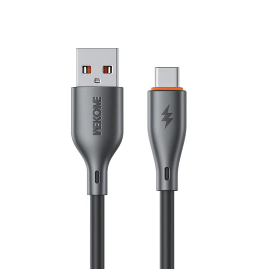 WK WDC-116a 66W USB to Type-C Fast Charging Data Cable, Length: 1m(Black)