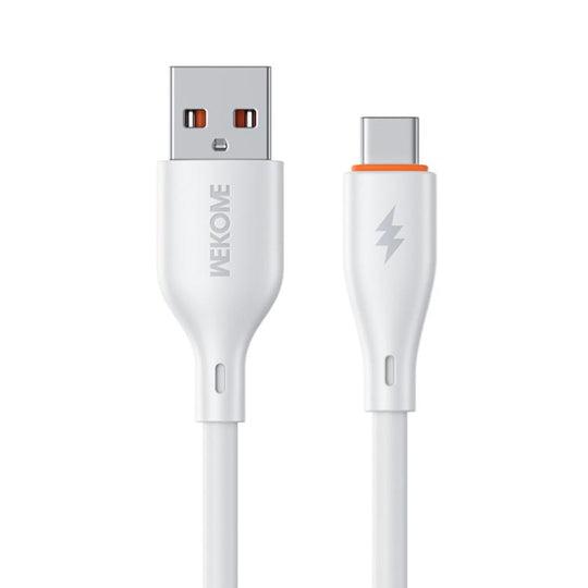 WK WDC-116a 66W USB to Type-C Fast Charging Data Cable, Length: 1m(White)
