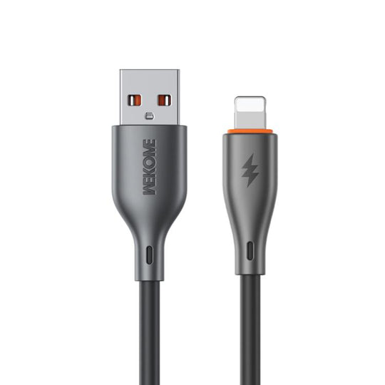 WK WDC-116i 12W USB to 8 Pin Fast Charging Data Cable, Length: 1m(Black)