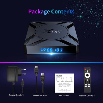X96 M300 Android 14 Smart TV Box with Remote Control, 4GB+32GB, Amlogic S905X5M Quad-Core(US Plug) - Amlogic S905 by buy2fix | Online Shopping UK | buy2fix