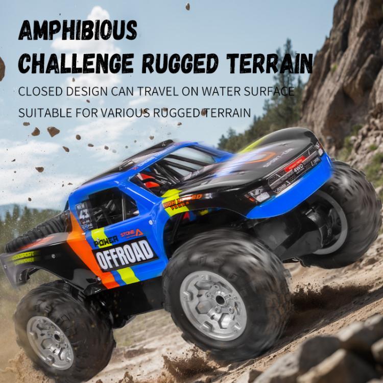 JJR/C Q205 4WD Amphibious Short Truck Off-road Remote Control Car(Orange) - RC Cars by JJR/C | Online Shopping UK | buy2fix