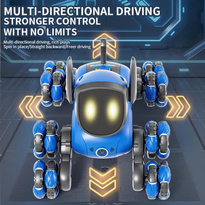 JJR/C Q200 Small Eight-wheeled Multi-function Remote Control Robot Dog(Blue) - RC Cars by JJR/C | Online Shopping UK | buy2fix