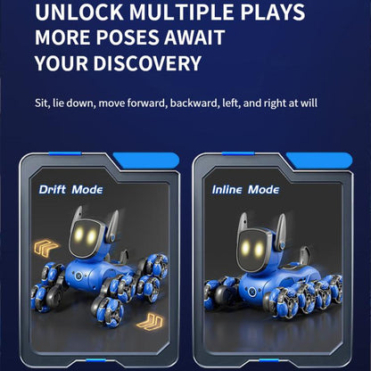 JJR/C Q200 Small Eight-wheeled Multi-function Remote Control Robot Dog(Blue) - RC Cars by JJR/C | Online Shopping UK | buy2fix