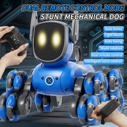 JJR/C Q200 Small Eight-wheeled Multi-function Remote Control Robot Dog with RC Watch(Blue) - RC Cars by JJR/C | Online Shopping UK | buy2fix