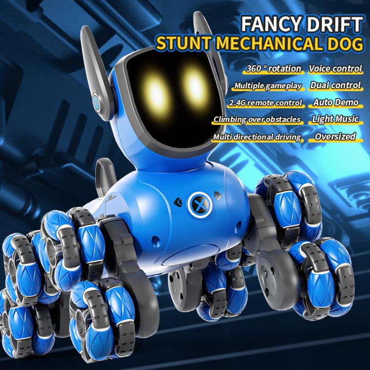 JJR/C Q200 Small Eight-wheeled Multi-function Remote Control Robot Dog with RC Watch(Blue) - RC Cars by JJR/C | Online Shopping UK | buy2fix