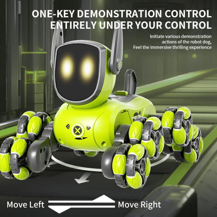 JJR/C Q200 Small Eight-wheeled Multi-function Remote Control Robot Dog with RC Watch(Green) - RC Cars by JJR/C | Online Shopping UK | buy2fix