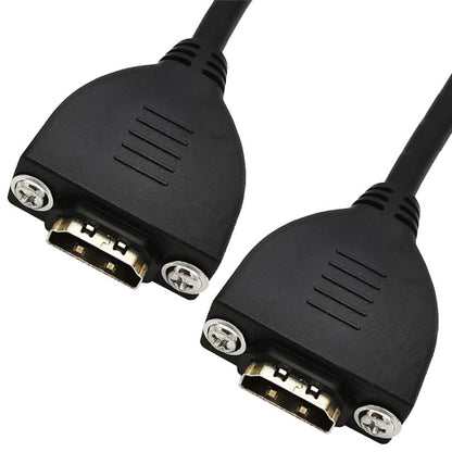 4K 60HZ 2.0 Version HDMI Male to Female Fixed Extension Cable with Screw Holes, Length:0.2m(Female to Female) - Cable by buy2fix | Online Shopping UK | buy2fix