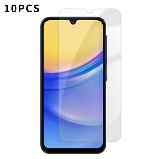 For Galaxy A15 Kalebol 10pcs High-Aluminum Semi-Screen Anti-Fingerprint HD Tempered Glass Film