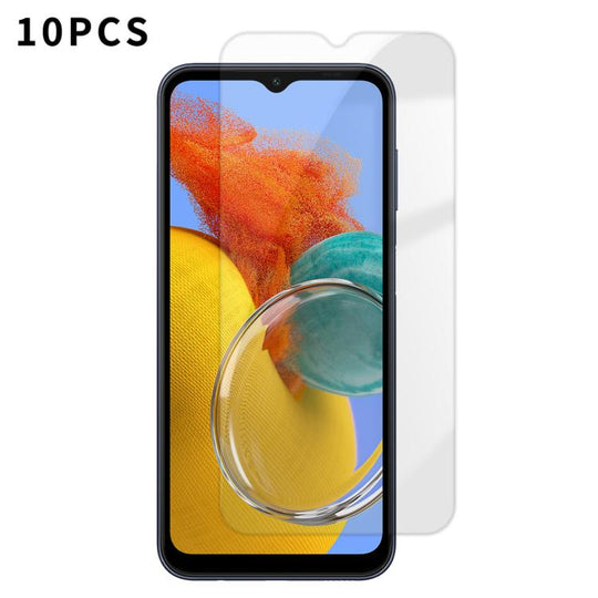 For Galaxy M14 5G Kalebol 10pcs High-Aluminum Semi-Screen Anti-Fingerprint HD Tempered Glass Film