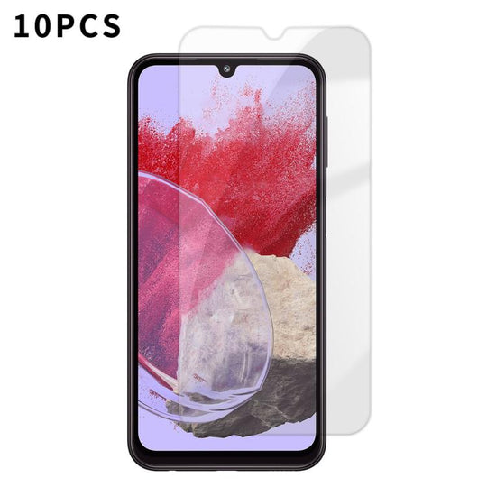 For Galaxy M34 5G Kalebol 10pcs High-Aluminum Semi-Screen Anti-Fingerprint HD Tempered Glass Film