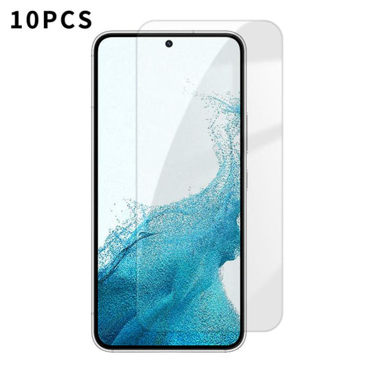 For Samsung Galaxy S22 5G Kalebol 10pcs High-Aluminum Semi-Screen Anti-Fingerprint HD Tempered Glass Film