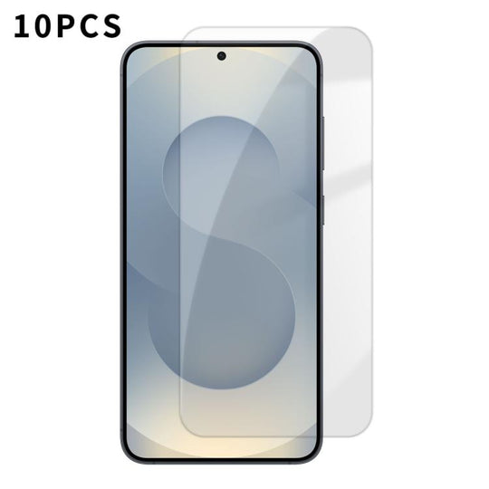 For Samsung Galaxy S25 5G Kalebol 10pcs High-Aluminum Semi-Screen Anti-Fingerprint HD Tempered Glass Film