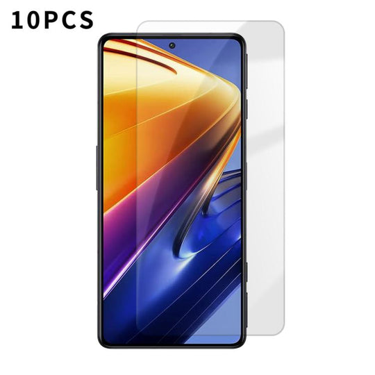 For Xiaomi Poco F4 GT Kalebol 10pcs High-Aluminum Semi-Screen Anti-Fingerprint HD Tempered Glass Film