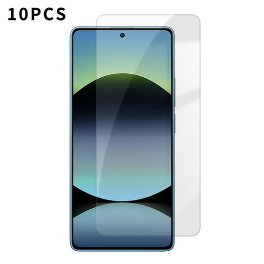 For Redmi Note 14S Kalebol 10pcs High-Aluminum Semi-Screen Anti-Fingerprint HD Tempered Glass Film