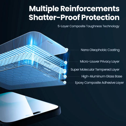 For iPhone 17 NILLKIN Guardian Full Coverage Privacy Tempered Glass Film with Dust-free Cabin - iPhone 17 Tempered Glass by NILLKIN | Online Shopping UK | buy2fix