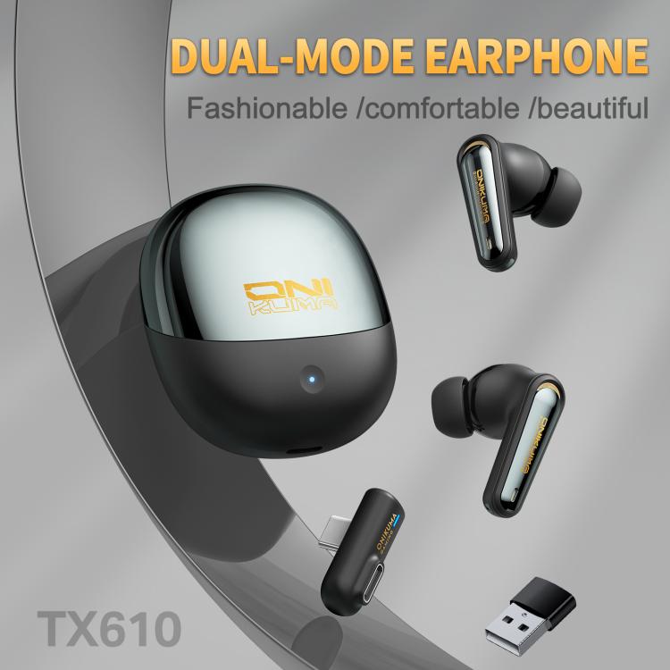 ONIKUMA TX610 Dual Mode 2.4G Receiver and Wireless Bluetooth Earphone(Black) - Bluetooth Earphone by ONIKUMA | Online Shopping UK | buy2fix
