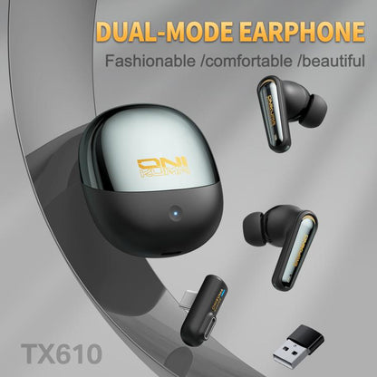 ONIKUMA TX610 Dual Mode 2.4G Receiver and Wireless Bluetooth Earphone(Black) - Bluetooth Earphone by ONIKUMA | Online Shopping UK | buy2fix
