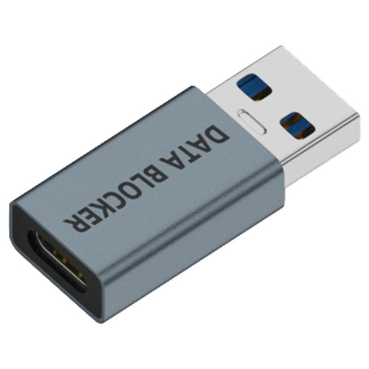 USB Charging Data Protection Blocker, Port:Type-C Male to USB-A Male(Blue Gray) - OTG Adapter by buy2fix | Online Shopping UK | buy2fix