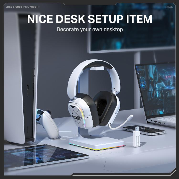 ONIKUMA GT883 Quad-Mode Wireless Bluetooth Earphone(Black White) - Headset & Headphone by ONIKUMA | Online Shopping UK | buy2fix