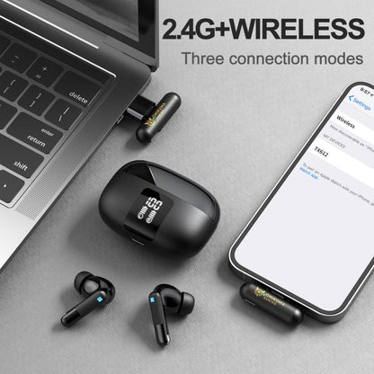 ONIKUMA TX612 Dual-Mode ENC Dual-Microphone Noise Reduction Wireless Bluetooth Earphone(Black) - Bluetooth Earphone by ONIKUMA | Online Shopping UK | buy2fix