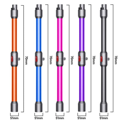Metal Folding Extension Rod For Dyson V7 / V8 / V10 / V11 / V15 Vacuum Cleaner(Rose Red) - For Dyson Accessories by buy2fix | Online Shopping UK | buy2fix
