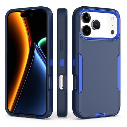 For iPhone 18 Pro Max / 17 Pro Max 2 in 1 PC Hybrid TPU Phone Case(Royal Blue+Dark Blue)